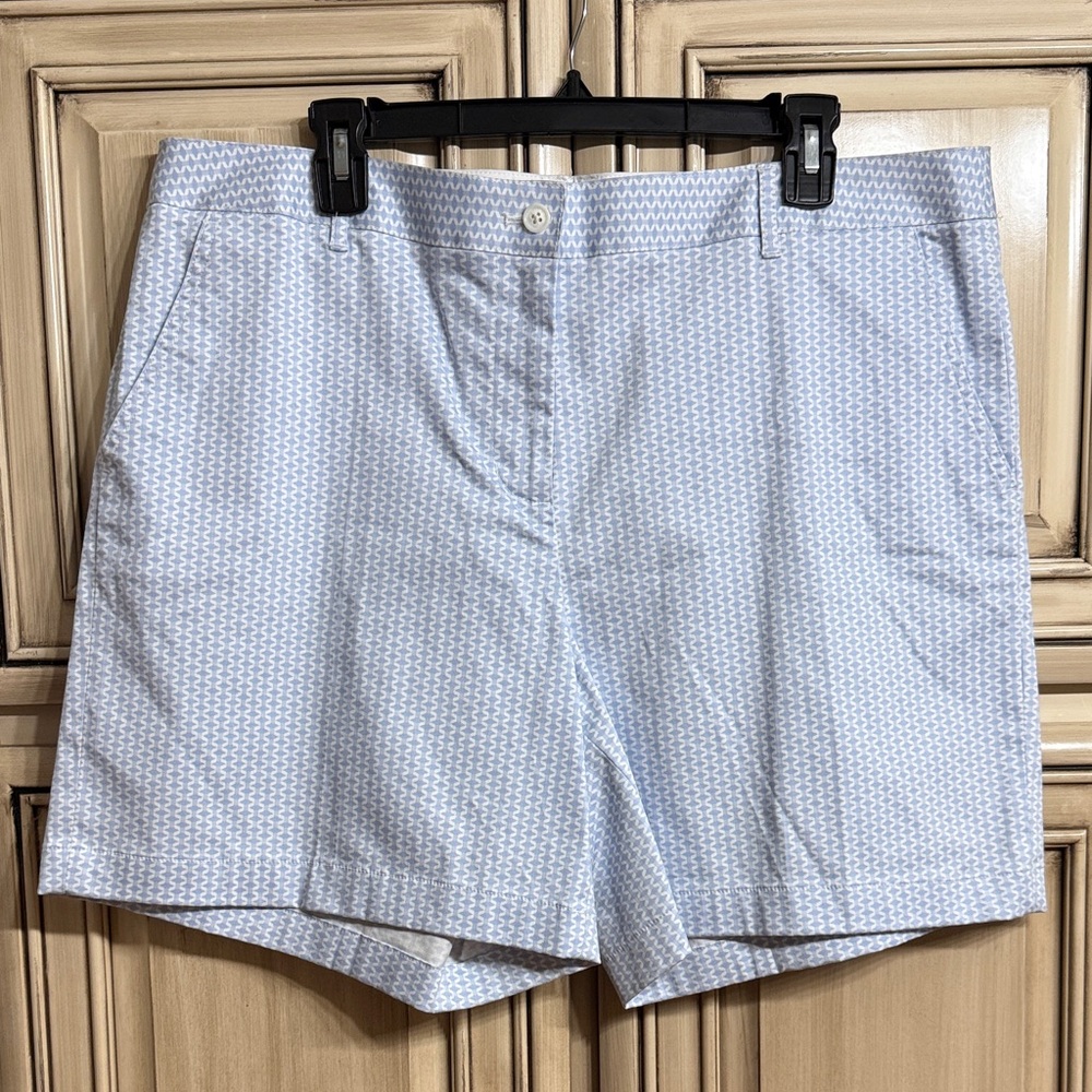 Brooks Brothers Light Blue Patterned Bermudas